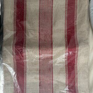 NEW Pottery Barn Jute and Red Placemats - Set of 6